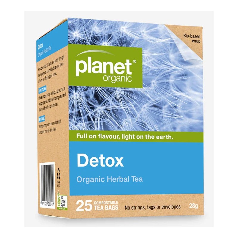 Planet Organic Herbal Teabags Detox (25 bags)