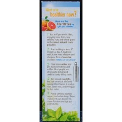 Want to be Healthier Now? Ten Tips Bookmarks