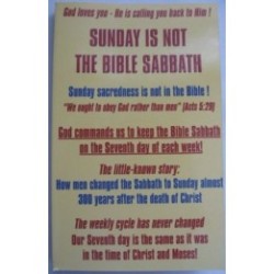 Sunday is Not the Bible Sabbath
