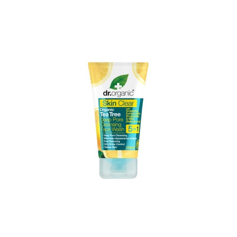 Dr Organic Skin Clear Deep Pore Face Wash 125ml