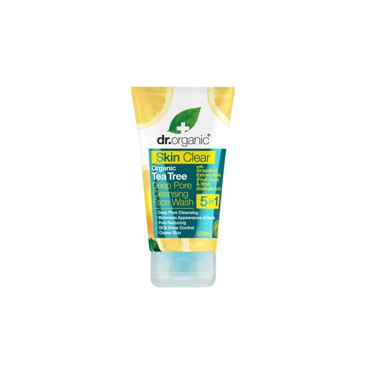 Dr Organic Skin Clear Deep Pore Face Wash 125ml