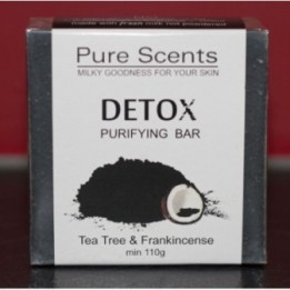 Handmade Charcoal Goat's Milk Soap - Tea Tree & Frankincence