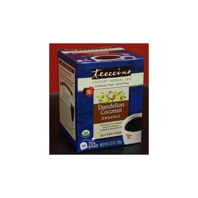 Teeccino Dandelion Coconut Tea Bags