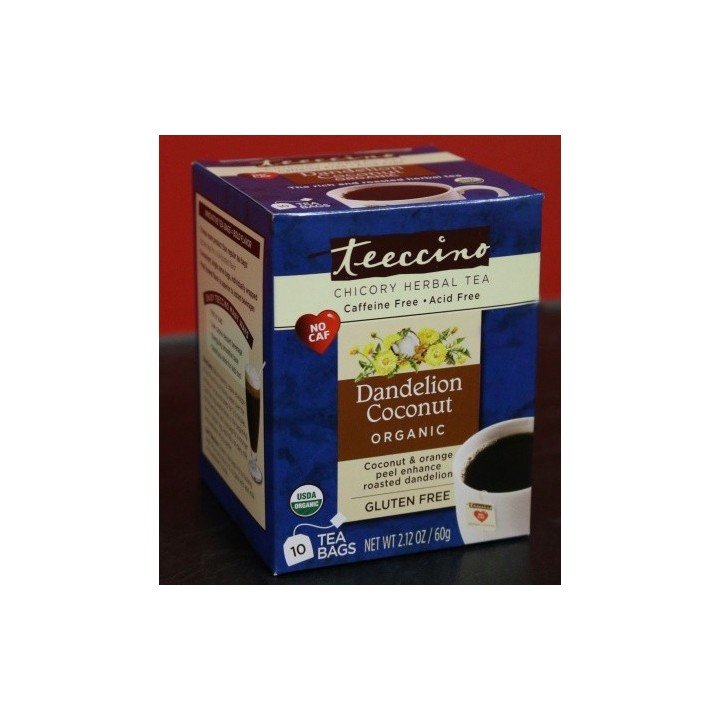 Teeccino Dandelion Coconut Tea Bags
