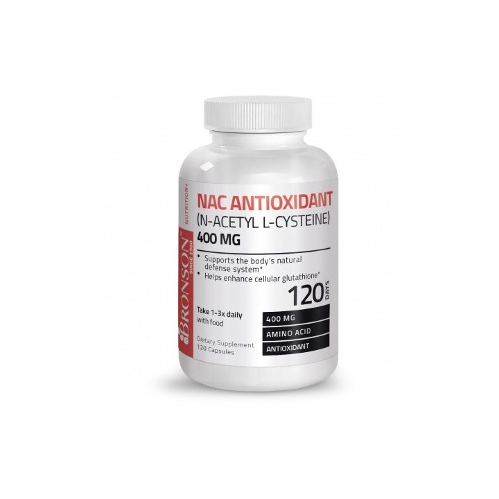 NAC Antioxidant N-Acetyl L-Cysteine 400mg 120 capsules