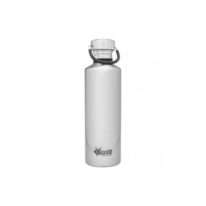 Cheeki 750ml Stainless Steel Water Bottle - Silver