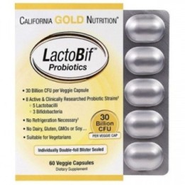 LactoBif Probiotics 30B CFU 60 Veggie Capsules