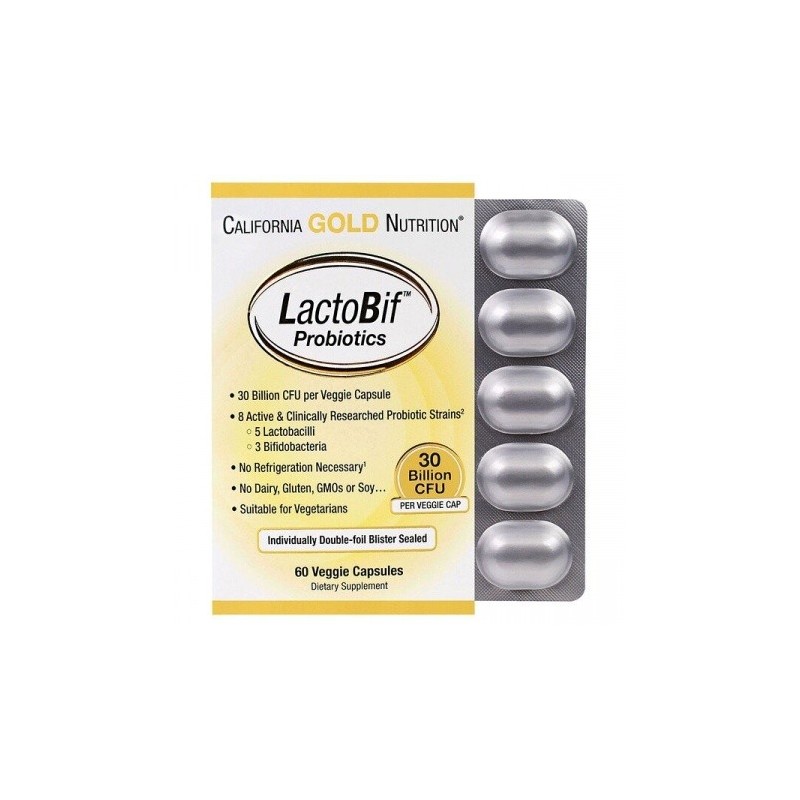 LactoBif Probiotics 30B CFU 60 Veggie Capsules