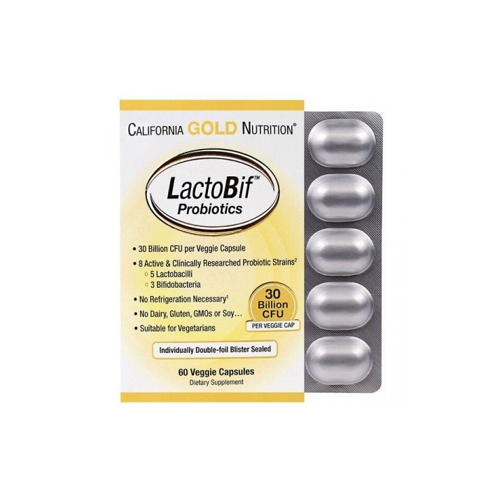 LactoBif Probiotics 30B CFU 60 Veggie Capsules