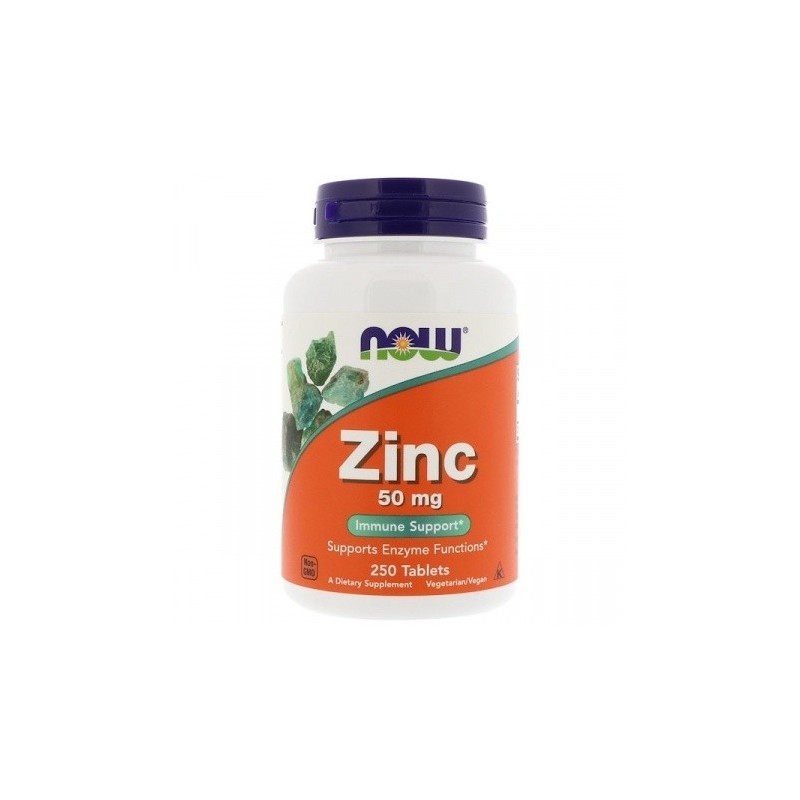 Now Foods Zinc 50mg 250 Tablets