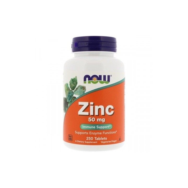 Now Foods Zinc 50mg 250 Tablets