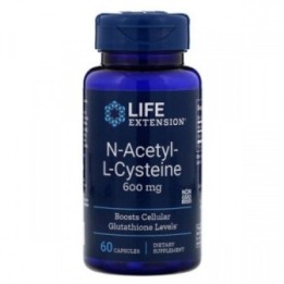 NAC Life Extension N-Acetyl-L-Cysteine 600mg (60 capsules)