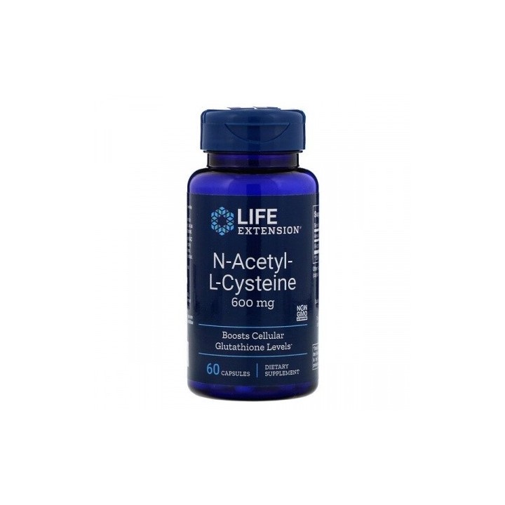 NAC Life Extension N-Acetyl-L-Cysteine 600mg (60 capsules)