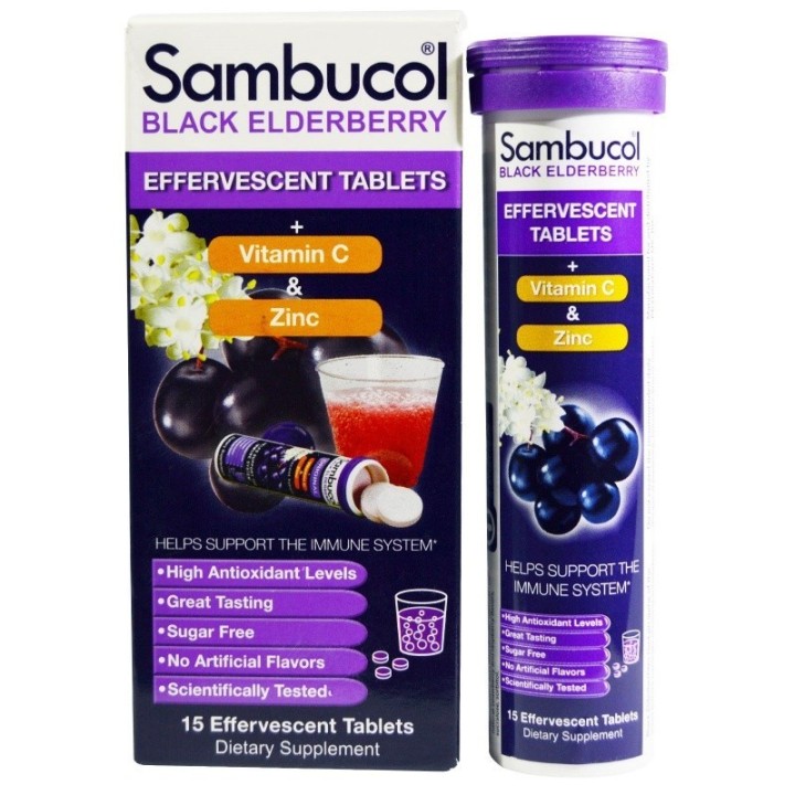 Sambucol Black Elderberry Syrup with Zinc & Vitamin C