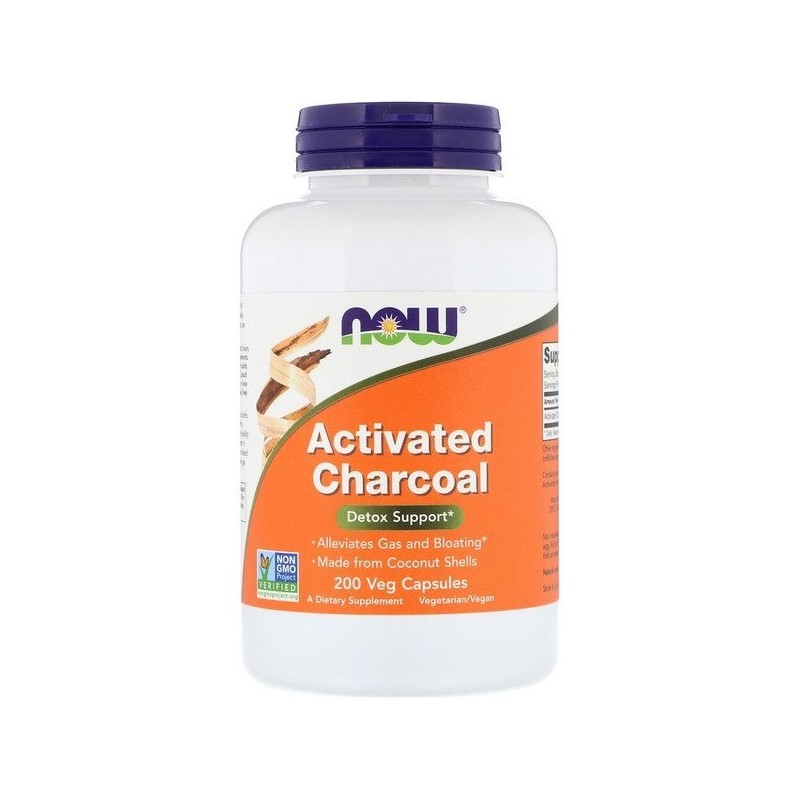 Now Foods Activated Charcoal 200 Capsules