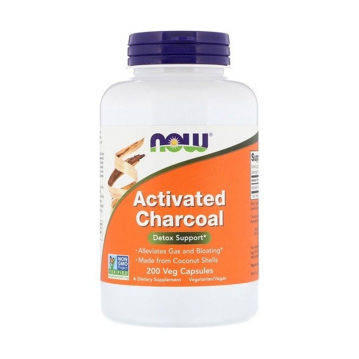 Now Foods Activated Charcoal 200 Capsules