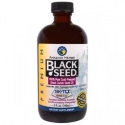 Amazing Herbs Black Seed Oil 100% Pure Cold Pressed Black Cumin
