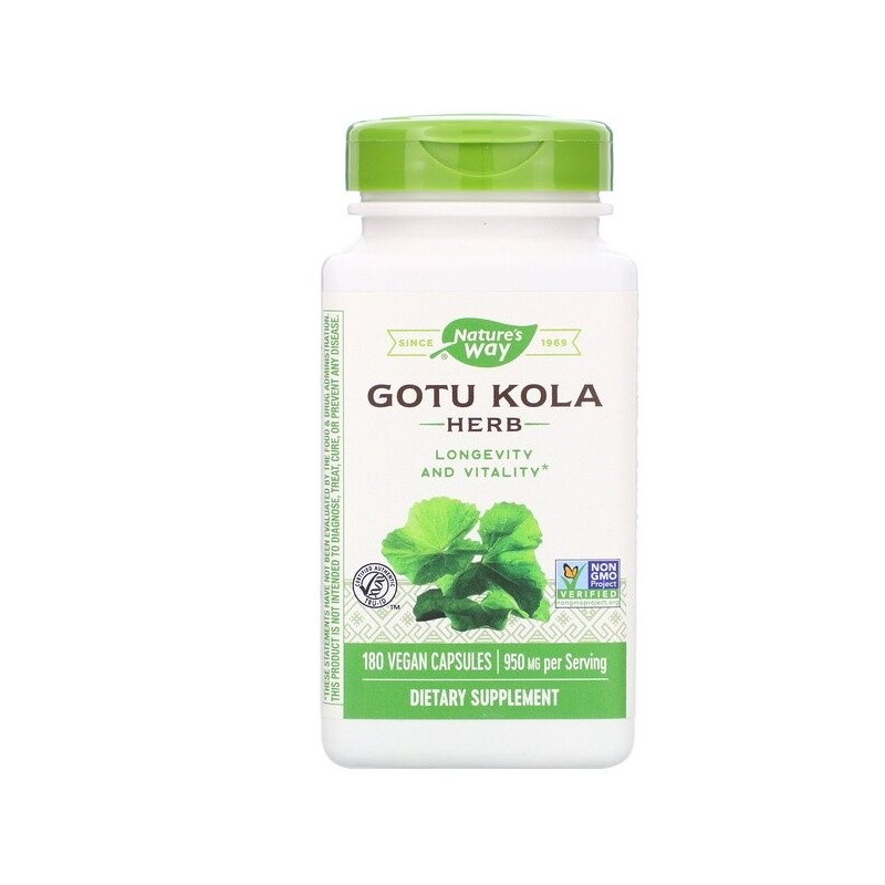 Natures Way Gotu Jola Herb 950mg 180 capsules
