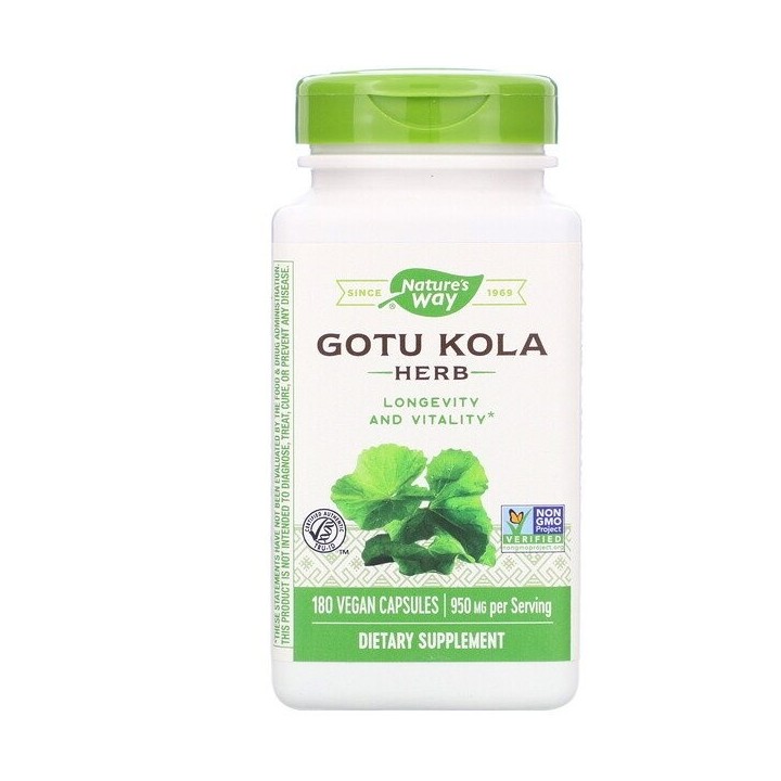 Natures Way Gotu Jola Herb 950mg 180 capsules