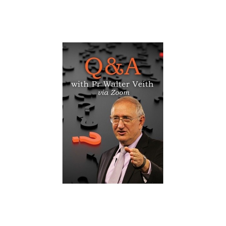 Q&A with Pr Walter Veith via Zoom