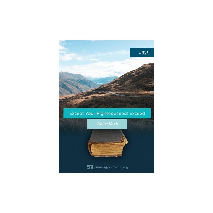 Except Your Righteousness Exceed