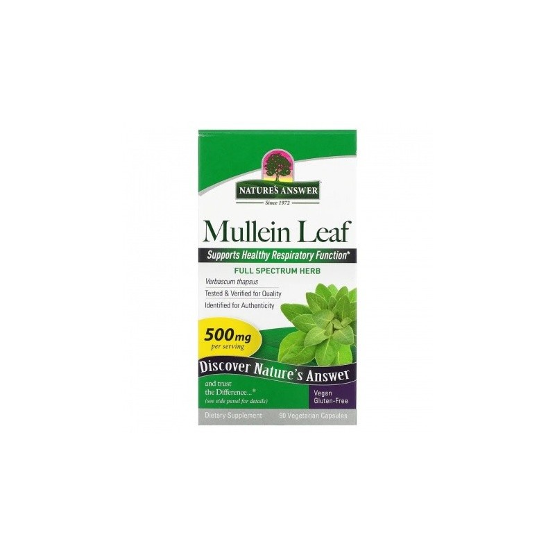 Natures Answer Mullein Leaf 500mg 90 Capsules