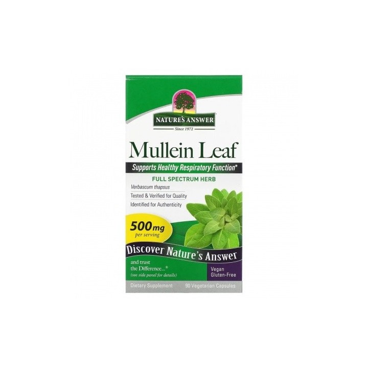 Natures Answer Mullein Leaf 500mg 90 Capsules