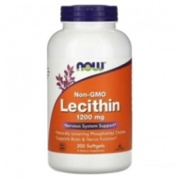 NOW Non-GMO Lecithin 1200mg 200 soft gels