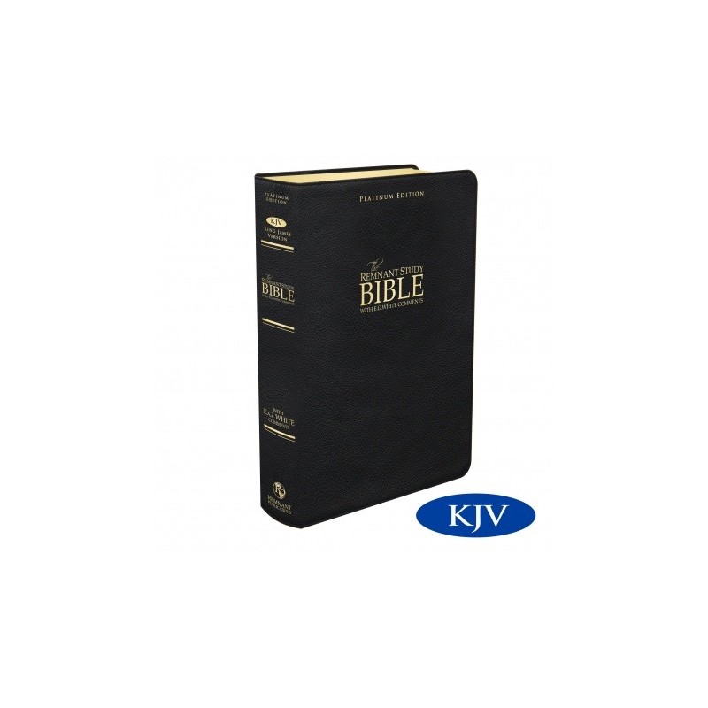 Platinum Remnant Study Bible KJV (Genuine Top-grain Leather Blac