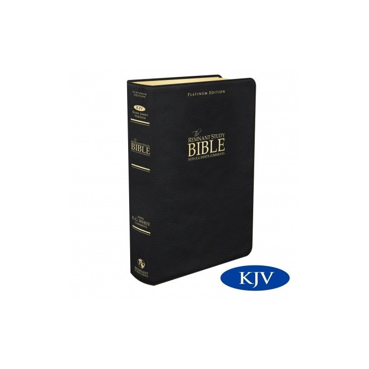 Platinum Remnant Study Bible KJV (Genuine Top-grain Leather Blac