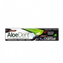Aloe Dent Toothpaste Fluoride Free Triple Action Charcoal 100ml