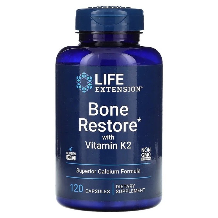 Life Extension Bone Restore with Vitamin K2 120 caps