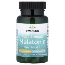 Swanson Triple Strength Melatonin Vegan Capsules (60)