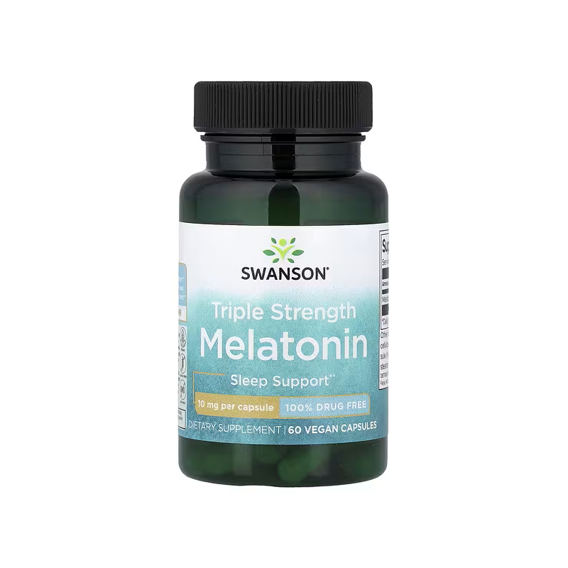 Swanson Triple Strength Melatonin Vegan Capsules (60)