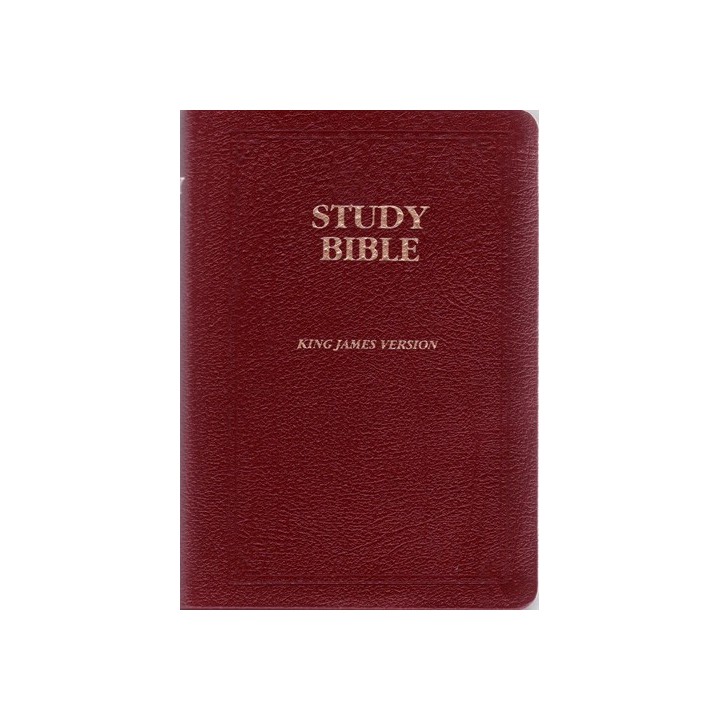 Study Bible KJV Genuine Leather Bound- Black