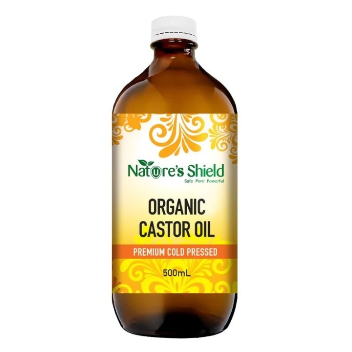 Nature's Shield Cold Pressed Organic Castor Oil 500ml