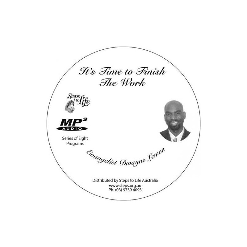 It's Time to Finish the Work MP3 CD