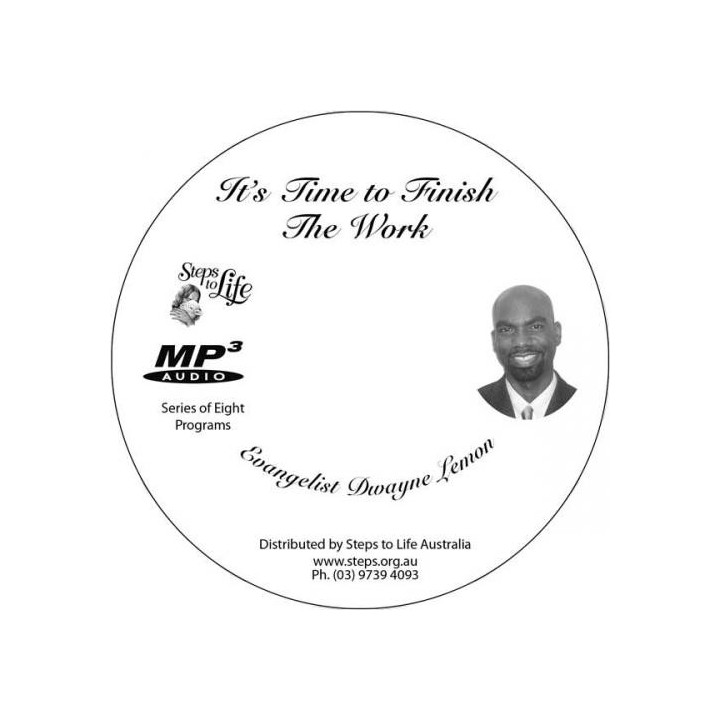 It's Time to Finish the Work MP3 CD