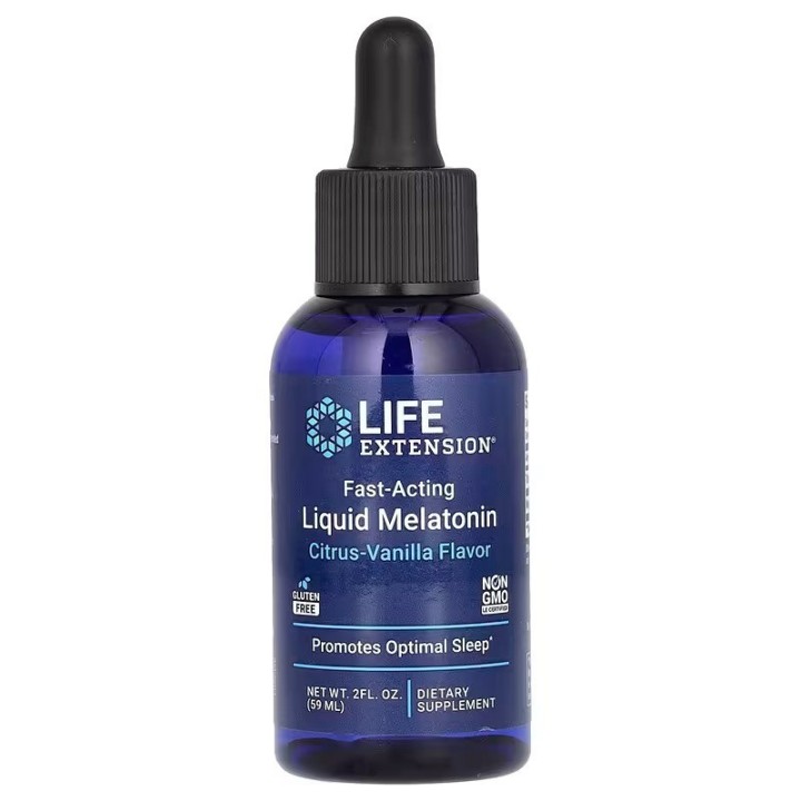 Fast-Acting Liquid Melatonin 59ml Citrus Vanilla