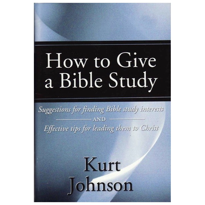 How to Give a Bible Study