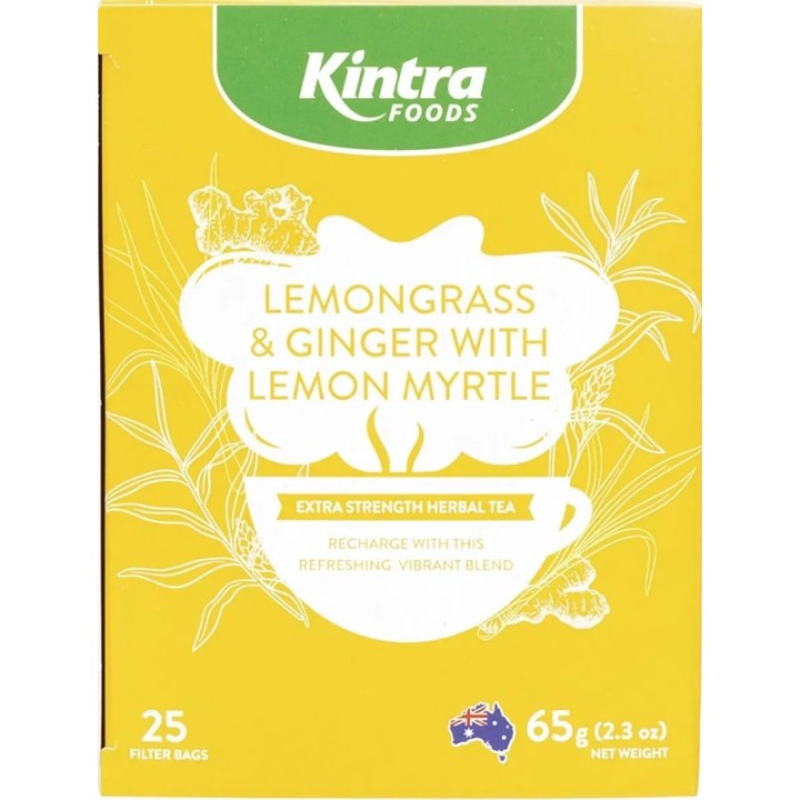 Lemongrass & Ginger with Lemon Myrtle Tea bags (25)