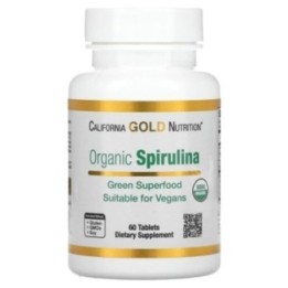 California Gold Organic Spirulina Tablets (60)