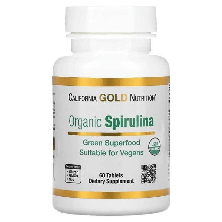 California Gold Organic Spirulina Tablets (60)