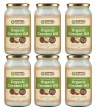 Bulk 6 x 1 Litre Cold Pressed Organic Virgin Coconut Oil in Glas
