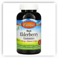 Carlson Black Elderberry Gummies 120 veg caps