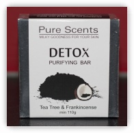 Handmade Charcoal Goat's Milk Soap - Tea Tree & Frankincence