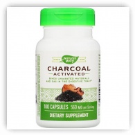 Natures Way Charcoal Activated Capsules 280mg 100 Capsule