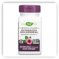 Natures Way Echinacea Goldenseal 450mg 100 Veg Caps