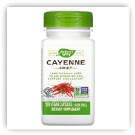 Nature's Way Cayenne Fruit, 40,000 SHU/g, 180 caps